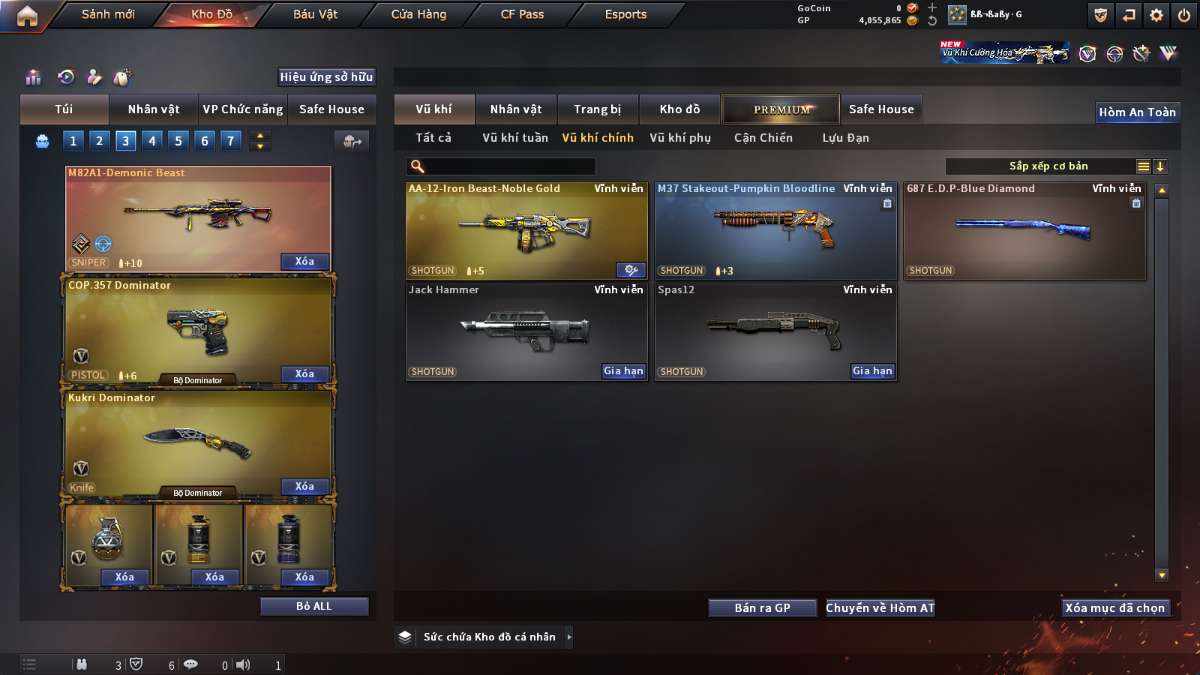 shop acc cf uy tin gia re
